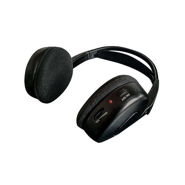 Dual channel wireless fold-flat headphones