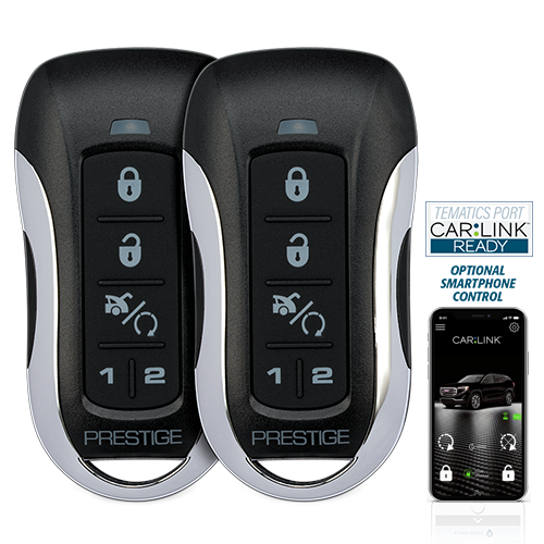 Car Alarm & 556UW Bypass Combo 2 pcs pkg Prestige APS787Z 1-Way Remote Start 