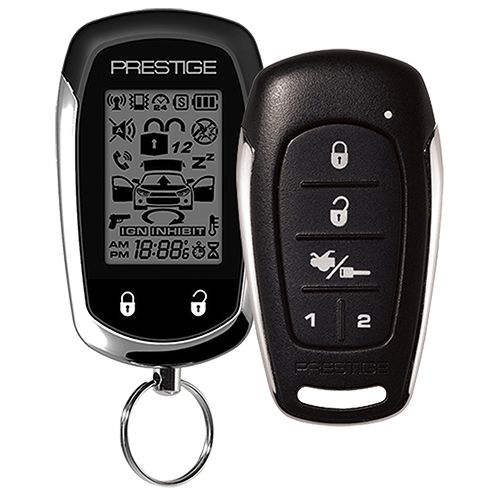 APS997E - Two-Way LCD Command Confirming Remote Start / Keyless Entry and Security System with Up to 2,500 feet Operating Range