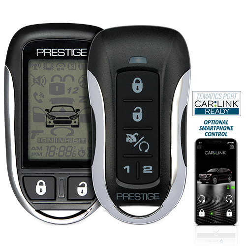 APS997Z - Two-Way LCD Command Confirming Remote Start / Keyless Entry and Security System with up to 1 Mile Operating Range