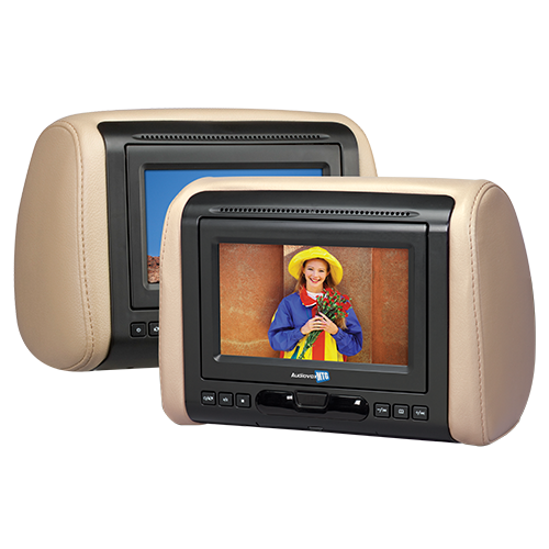 AVXMTGHR1D - 7 inch headrest monitor with built-in DVD player