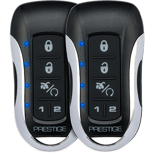 Prestige APS997Z Two-Way LCD Command Confirming Remote Start/Keyless Entry and Security System with up to 1 Mile Operating Range Free Gravity Phone Holder 